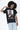 Camiseta Unisex negro lavado ART + MUSIC · Grunge ·