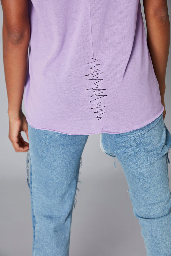 Camiseta tirantes Z & rayo lila